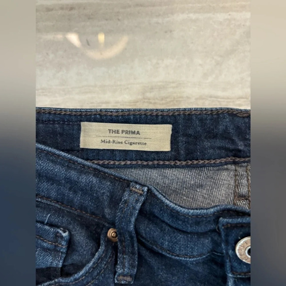 ag adriano goldschmied Women’s The Prima Mid Rise Cigarette Jeans Size 27R - Picture 2 of 6